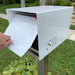 The Original UptownBox in JET BLACK - Modern Mailbox - Sweatfully