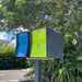 NEW! The Retrobox Locking Package Dropbox in JET BLACK - Modern Mailbox - Sweatfully