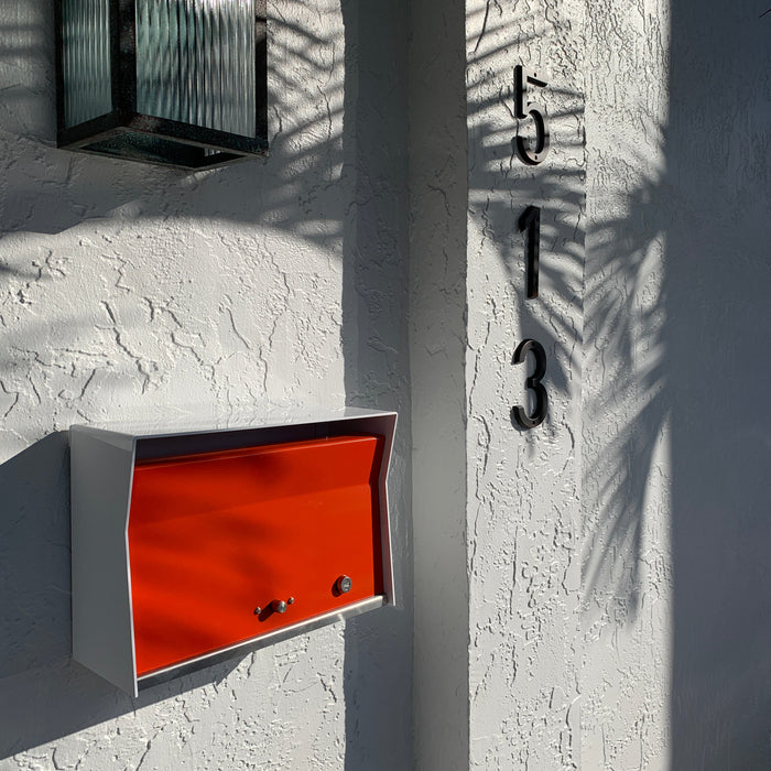RetroBox Locking Wall Mount Mailbox in ARCTIC WHITE - Sweatfully