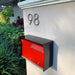 RetroBox Locking Wall Mount Mailbox in JET BLACK - Sweatfully
