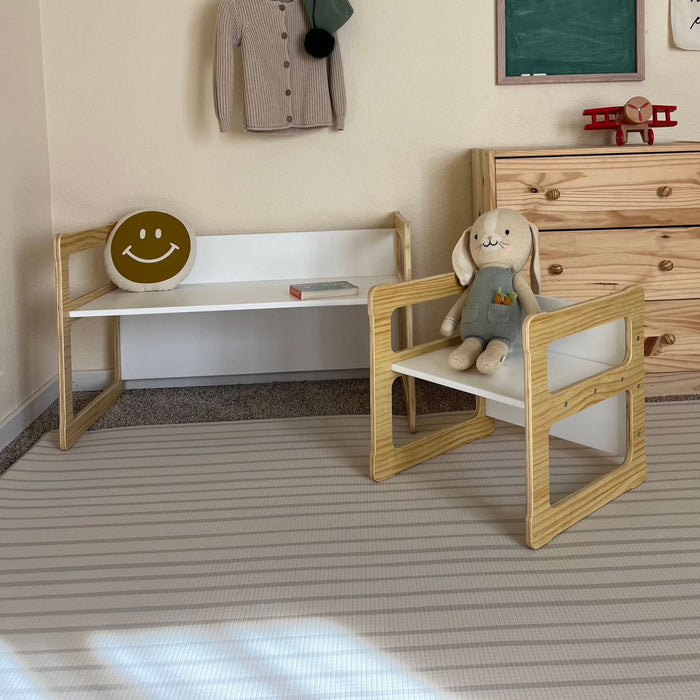 Hanover Weaning Table & Chair Set for Toddlers | Montessori-Style Wood Furniture - Sweatfully