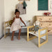 Hanover Weaning Table & Chair Set for Toddlers | Montessori-Style Wood Furniture - Sweatfully