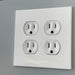 CleanPlate Classic Wall Plate in Contemporary White for Toggle Switches - Sweatfully