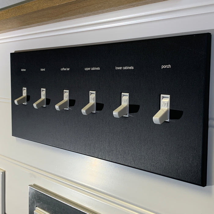 CleanPlate Classic Wall Plate in Jet Black for Toggle Switches - Sweatfully