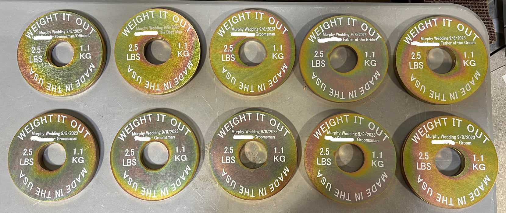 Custom Engraved Solid Steel Calibrated Weight Plate Pairs - Sweatfully