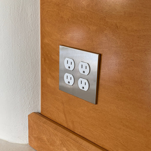 CleanPlate Classic Wall Plate in Stainless Steel for Toggle Switches - Sweatfully