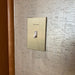 CleanPlate Classic Wall Plate in Midcentury Gold for Toggle Switches - Sweatfully