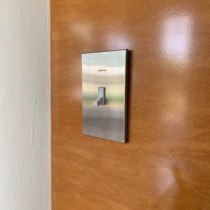CleanPlate Classic Wall Plate in Stainless Steel for Toggle Switches - Sweatfully