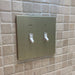 CleanPlate Classic Wall Plate in Midcentury Gold for Toggle Switches - Sweatfully