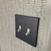 CleanPlate Classic Wall Plate in Jet Black for Toggle Switches - Sweatfully