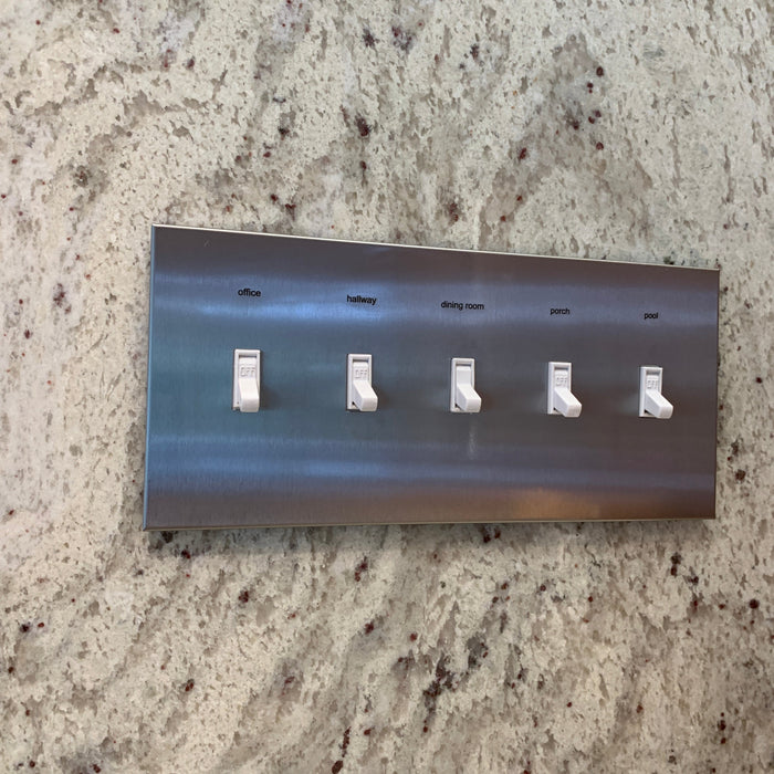 CleanPlate Classic Wall Plate in Jet Black for Toggle Switches - Sweatfully