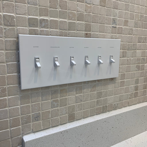 CleanPlate Classic Wall Plate in Contemporary White for Toggle Switches - Sweatfully