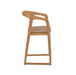 Ubud Natural Teak Indoor/Outdoor Bar Stool - Sweatfully