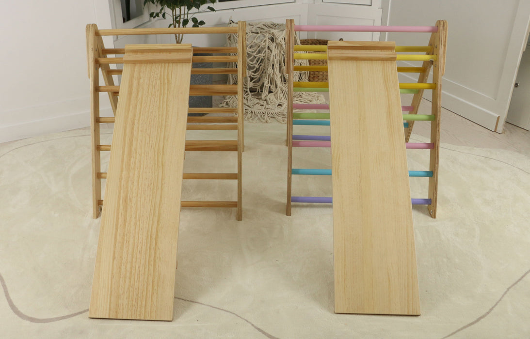 Olive- Pikler Triangle Ladder and Climber Slide - Multiple Sizes - Sweatfully