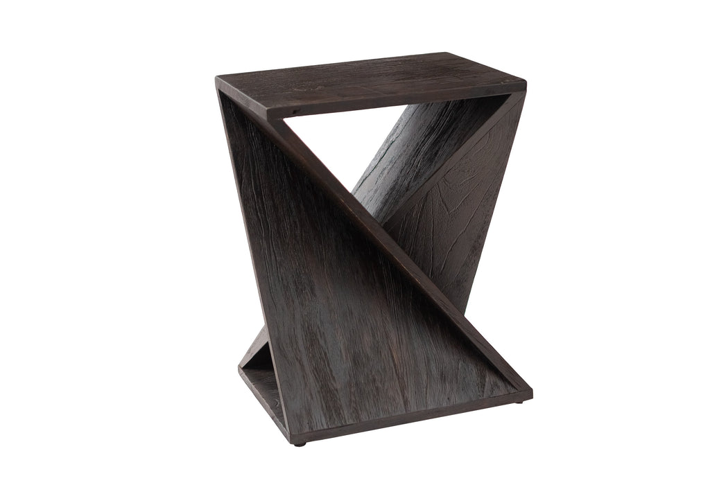 Remington Dark Teak Shower and Bath Twisted Stool - Sweatfully