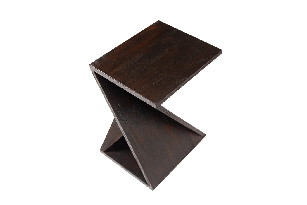 Remington Dark Teak Shower and Bath Twisted Stool - Sweatfully