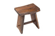 Salem Teak Shower and Bath Stool with Curved Seat - Sweatfully