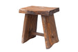Salem Teak Shower and Bath Stool with Curved Seat - Sweatfully