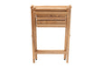 Sierra Natural Teak Outdoor Folding String Seat - Sweatfully
