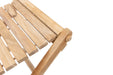Sierra Natural Teak Outdoor Folding String Seat - Sweatfully