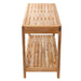 Bali Natural Teak Shower and Bath Spa Bench with Shelf - 35" - Sweatfully