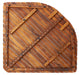 Airstream Oiled Teak Shower and Bath Mat with Rounded Edge 30″ x 30″ - Sweatfully