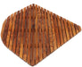 Airstream Oiled Teak Shower and Bath Mat with Rounded Edge 30″ x 30″ - Sweatfully