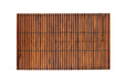 Spokane Extra Large Oiled Teak Shower and Bath String Mat with Rubber Footing 59″ x 35″ - Sweatfully