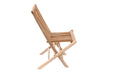 Telluride Teak Outdoor Patio Folding Chair - Sweatfully