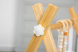 Lilac Wooden Baby Gym | Montessori Infant Play Gym with Hanging Toys - Sweatfully