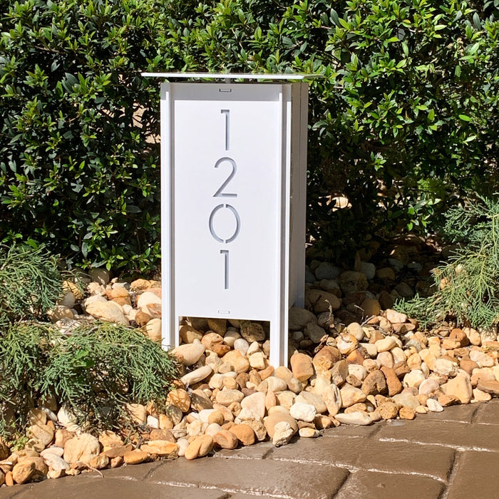 RadiantLight 14" tall ADDRESS MARKER Landscape Light - Garden Light - Sweatfully