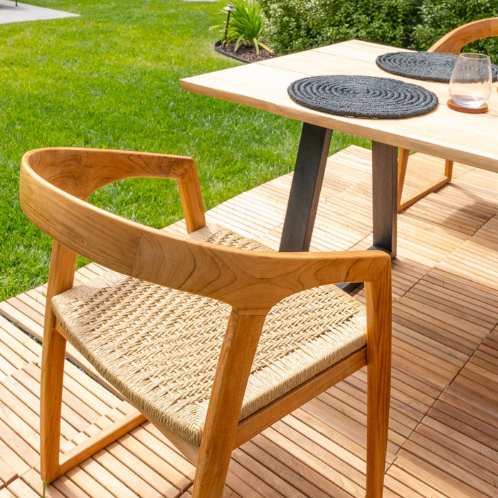 Ubud Natural Teak Dining Chair - Sweatfully