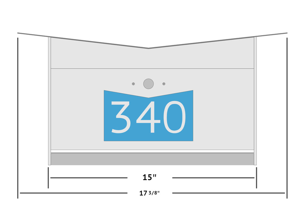 ButterFly Box in ARCTIC WHITE - Wall Mount Mailbox - Sweatfully