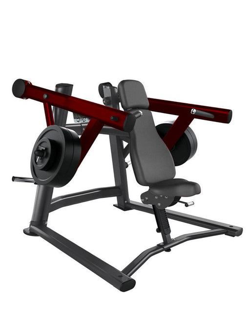 Elite Leverage Incline Shoulder Press - Muscle D Fitness - Commercial - Adjustable Seat - Plate Loaded - Sweatfully