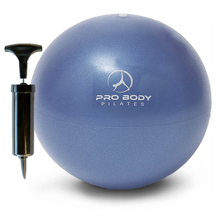 9 Inch Small Exercise Ball for Stability, Barre, Pilates, Yoga, and Balance (with Pump) - Sweatfully