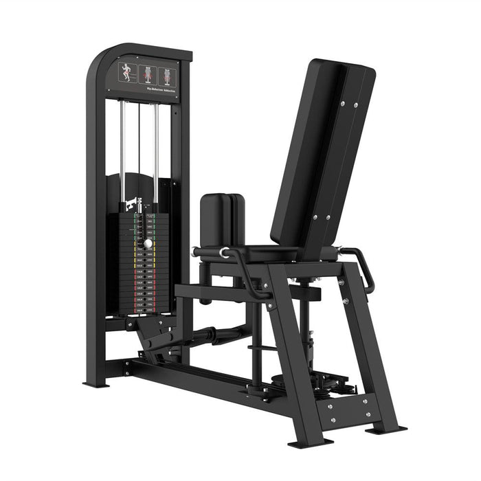 Excel Inner/Outer Thigh - Muscle D Fitness - Selectorized inner/Outer Thigh - Pre Stretch Lever - Sweatfully