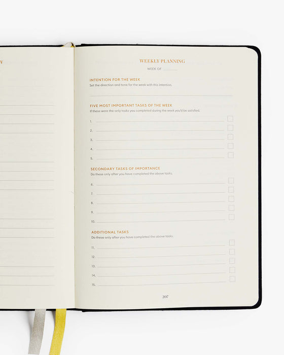 Productivity Planner - Black - Sweatfully