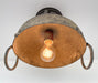 Iron Rustic Industrial Ceiling Light Fixture - Sweatfully
