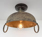 Iron Rustic Industrial Ceiling Light Fixture - Sweatfully