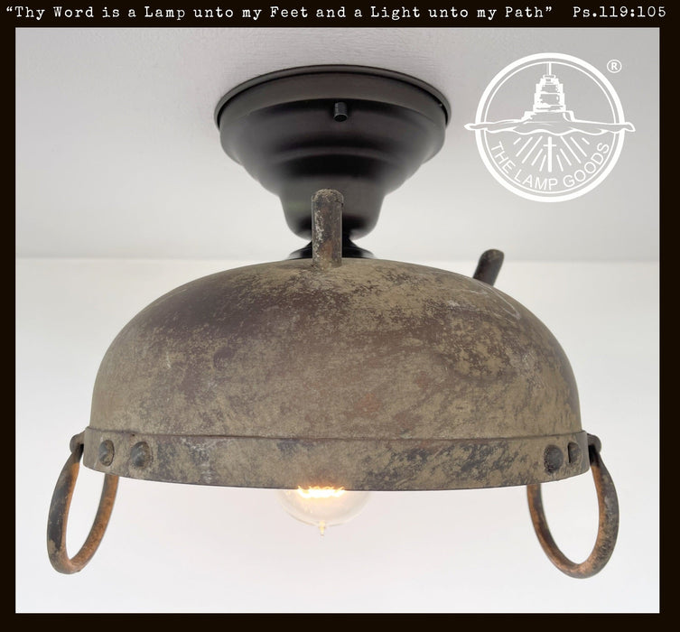 Iron Rustic Industrial Ceiling Light Fixture - Sweatfully