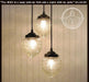 Acorn Glass Pendant Light Chandelier Trio - Sweatfully