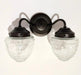 Antique Glass Double Wall Sconce Light Fixture - Sweatfully