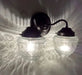 Antique Glass Double Wall Sconce Light Fixture - Sweatfully