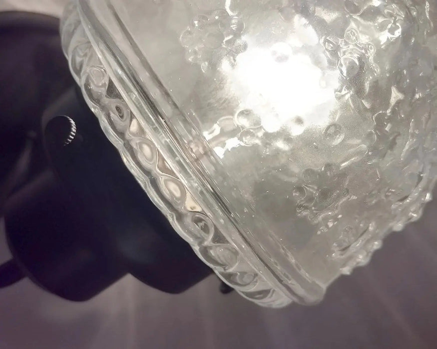 Glass Torch Wall Sconce Light Fixture - Sweatfully