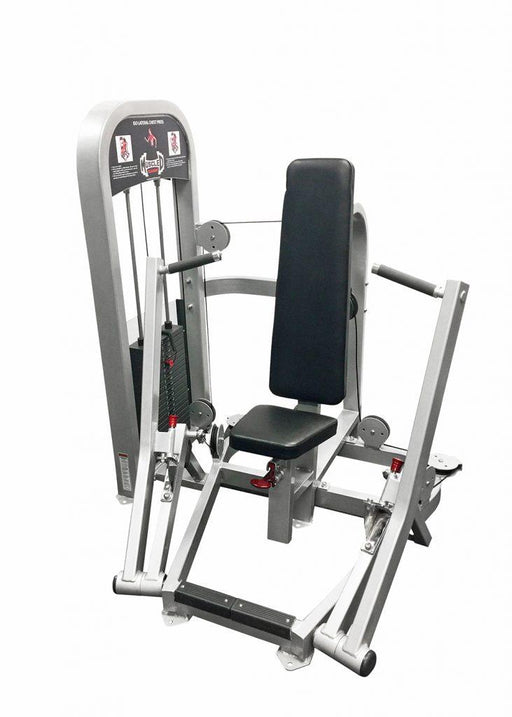 Classic Iso Lateral Chest Press - Muscle D Fitness -  Adjustable - Seated Pin Selectorized Weight - Sweatfully