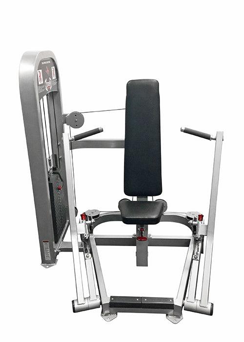 Classic Iso Lateral Chest Press - Muscle D Fitness -  Adjustable - Seated Pin Selectorized Weight - Sweatfully