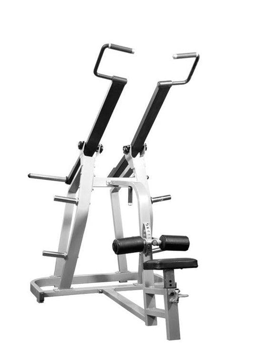 Power Leverage Iso Lateral Lat Pulldown - Muscle D Fitness - 11 Gauge Steel - Weight Storage Pegs - Sweatfully
