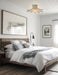 IVORY Natural FLORAL Ceiling Light Fixture - Sweatfully