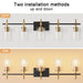 Jasper Modern Clear Glass 5-Light Bathroom Vanity Light - Sweatfully