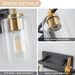 Jasper Modern Clear Glass 5-Light Bathroom Vanity Light - Sweatfully